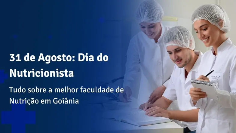 Estudantes de Nutrição em laboratório da Faculdade ITH em Goiânia durante atividades práticas no Dia do Nutricionista.