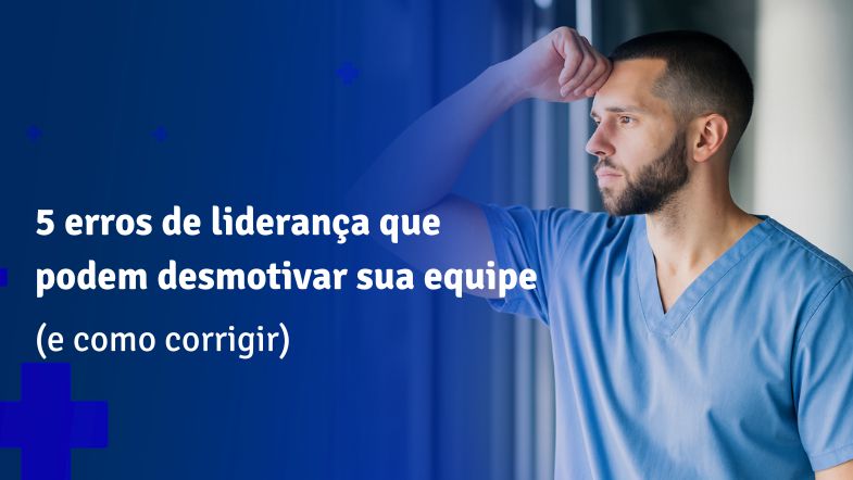 Profissional de saúde refletindo sobre desafios da liderança e motivação da equipe.