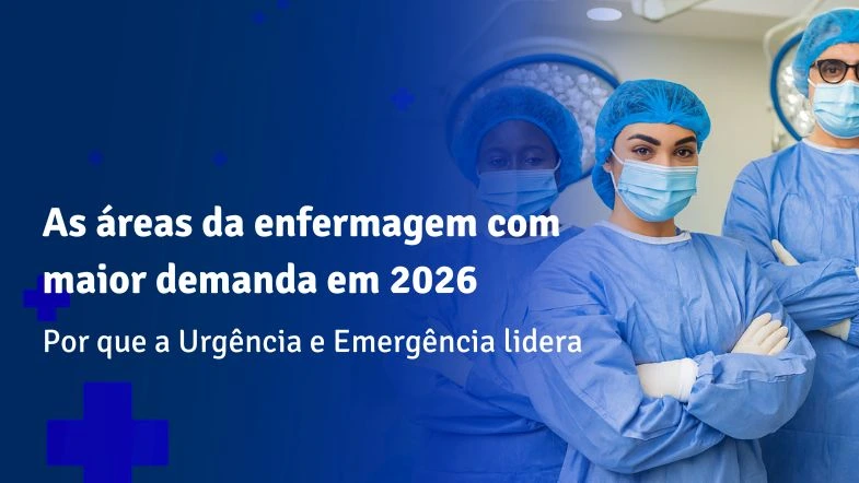 Equipe multiprofissional de enfermagem em ambiente hospitalar crítico, representando atuação em urgência e emergência e alta demanda assistencial em 2026.