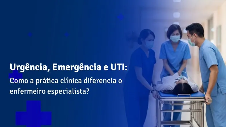 Enfermeira especialista em UTI operando monitor de sinais vitais em ambiente de alta complexidade hospitalar.